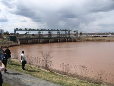 Petitcodiac river Moncton Riverview Causeway Opening