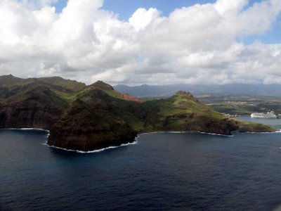 Leaving and Arriving by Hawaiian Airlines into Kauai gives you jaw-dropping coastal views!